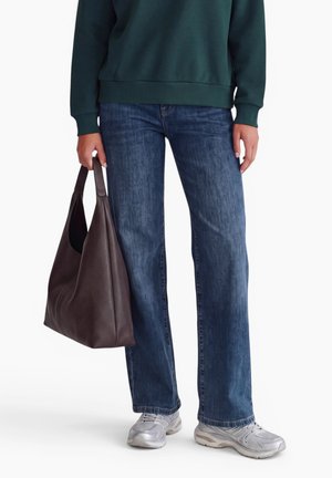 Street One Studio, MID WAIST WIDE LEG JEANS IM CASUAL FIT - Jean droit - dark blue soft washed