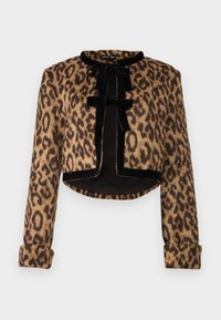LEOPARD CARDIGAN - Cardigan - brown