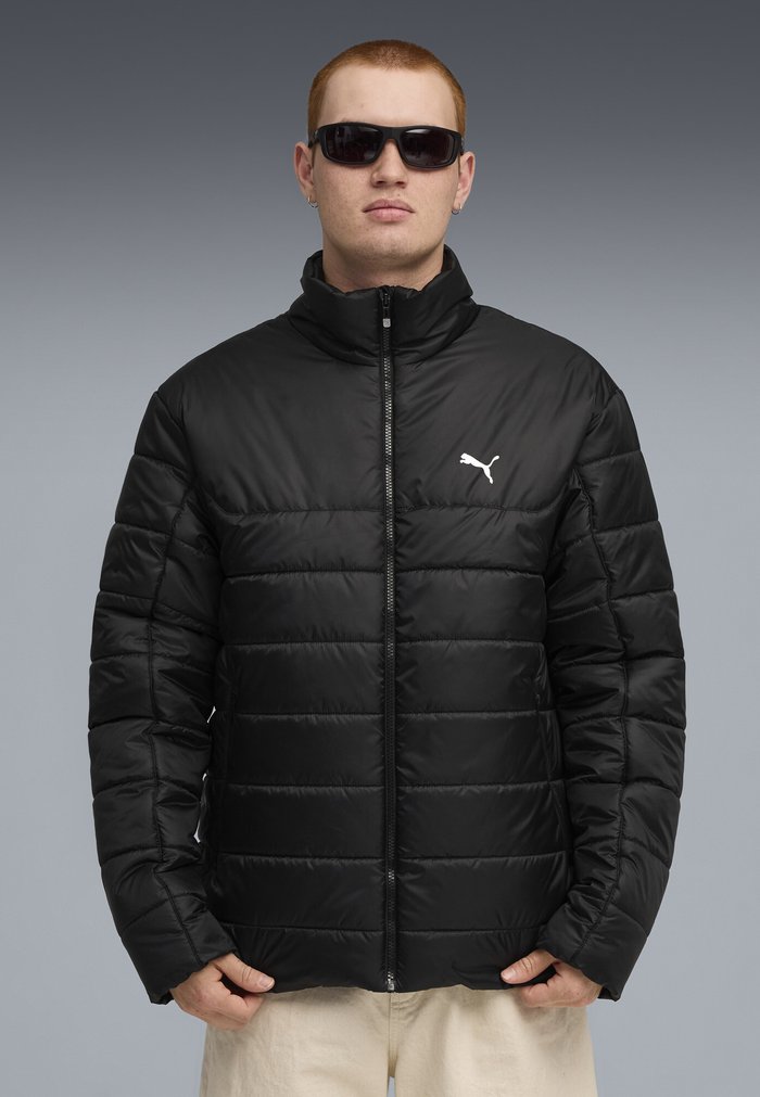 PUMA ESSENTIALS WATTIERTE JACKE - Winter jacket - black