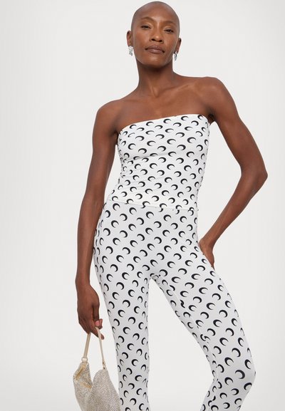 MARINE SERRE MOON PRINTED SECOND SKIN TUBE  - Tops - optical white