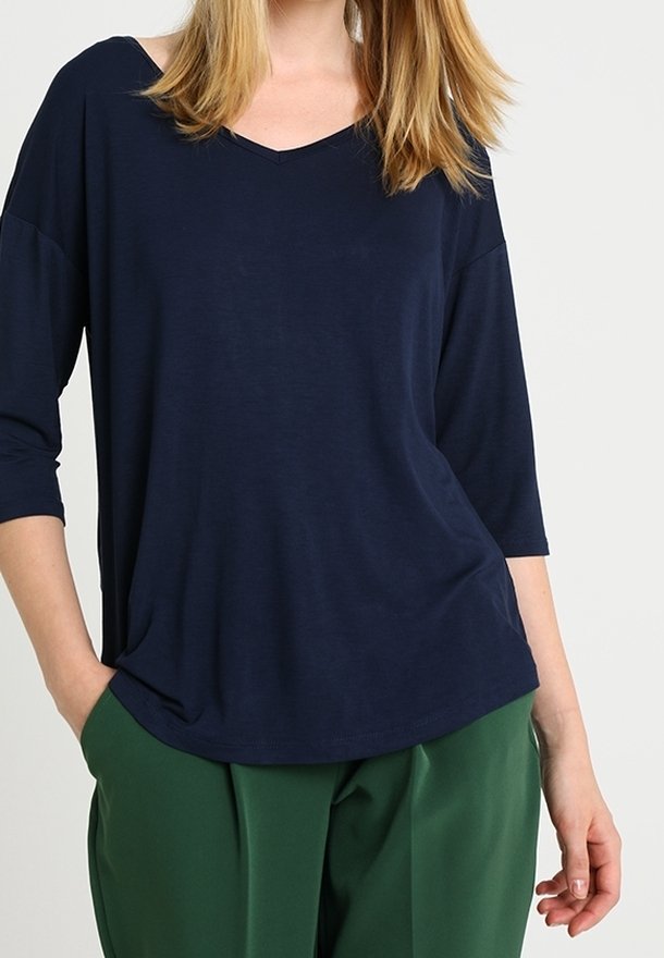 Haut Manches Longues Bleu ESPRIT – Taille M – Occasion Très Bon état – T-shirt Femme Casual
