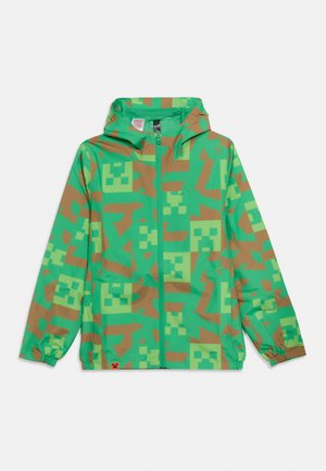 MINECRAFT  - Chaqueta Hard shell - vivid green/brown desert/semi lucid lime