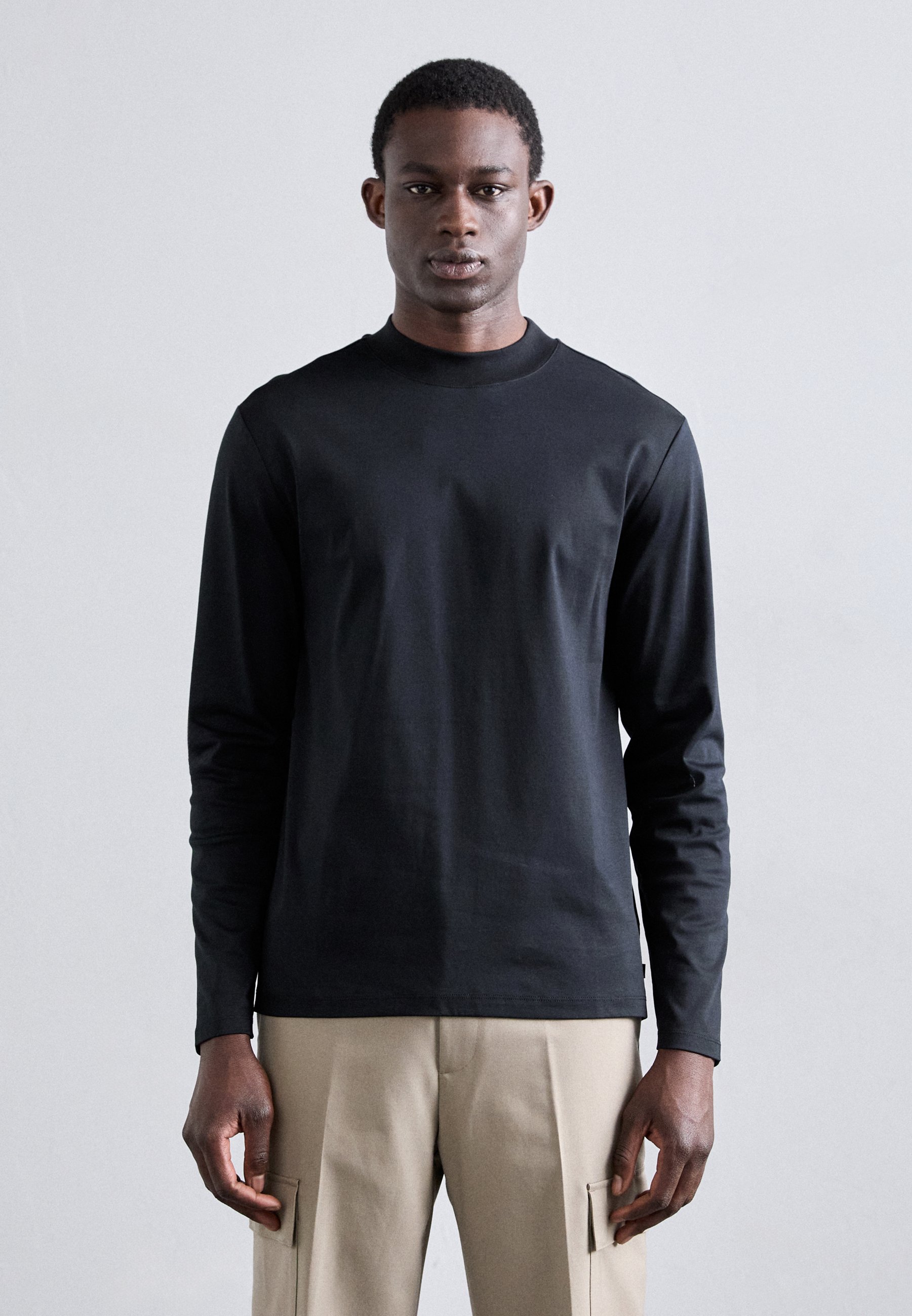 J.LINDEBERG ACE MOCK NECK - Long sleeved top - black