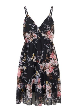 Cloud 5ive, WRAP DRESS - Jurk - black