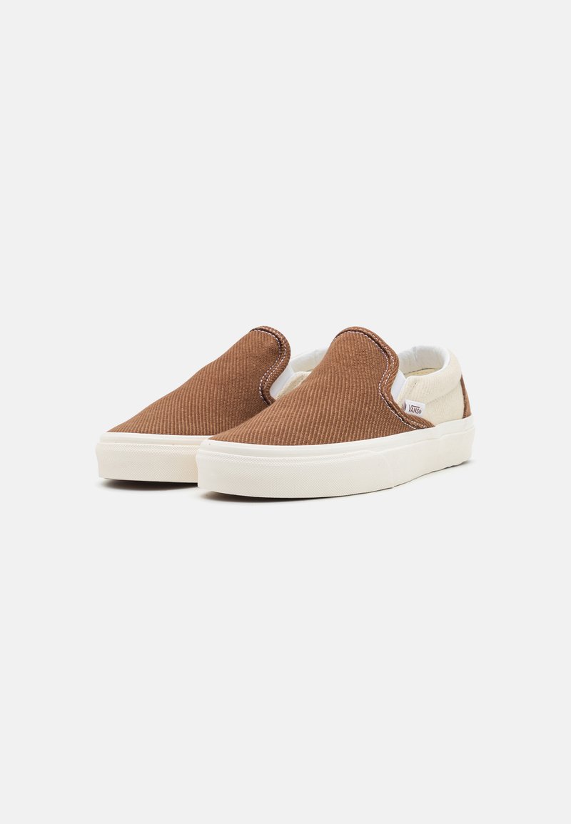vans slip on beige