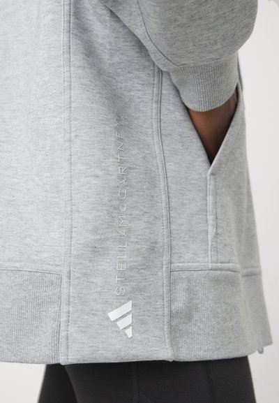 adidas by Stella McCartney Felpa con zip - medium grey heather