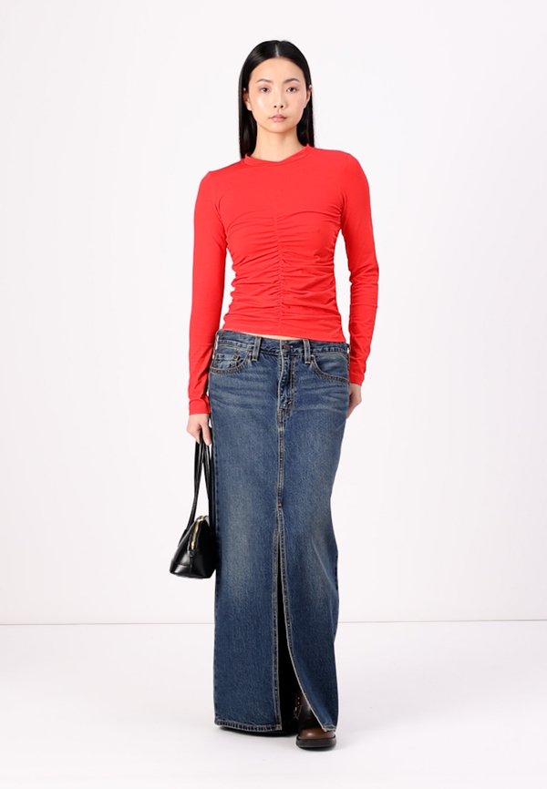 NMKATINKA RUCING - Long sleeved top - tomato2