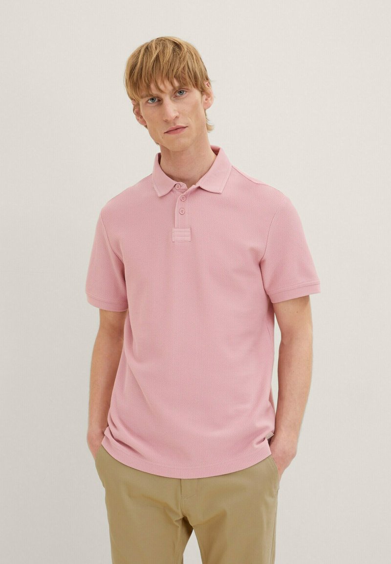 TOM TAILOR MIT STRUKTUR Poloshirt velvet rose/rosa Zalando.at