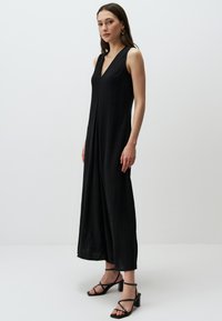 Jimmy Key LOOSE FIT LINEN JUMPSUIT - Jumpsuit - black