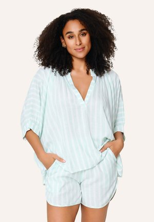 SET - Nattøj sæt - mint stripe