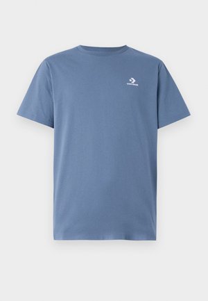 CONVERSE GO TO EMBROIDERED STAR CHEVRON STANDARD FIT UNISEX - Lihtne T-särk - lakeside blue