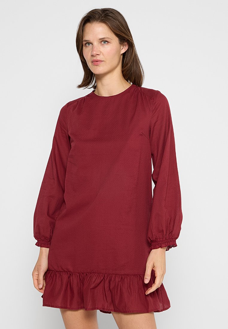 Pepe Jeans Jurk donkerrood