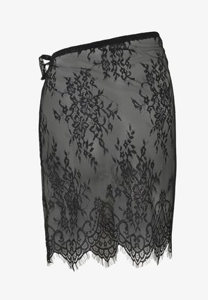 Cream, CRERMI LACE SCARF - Zavinovacia sukňa - pitch black