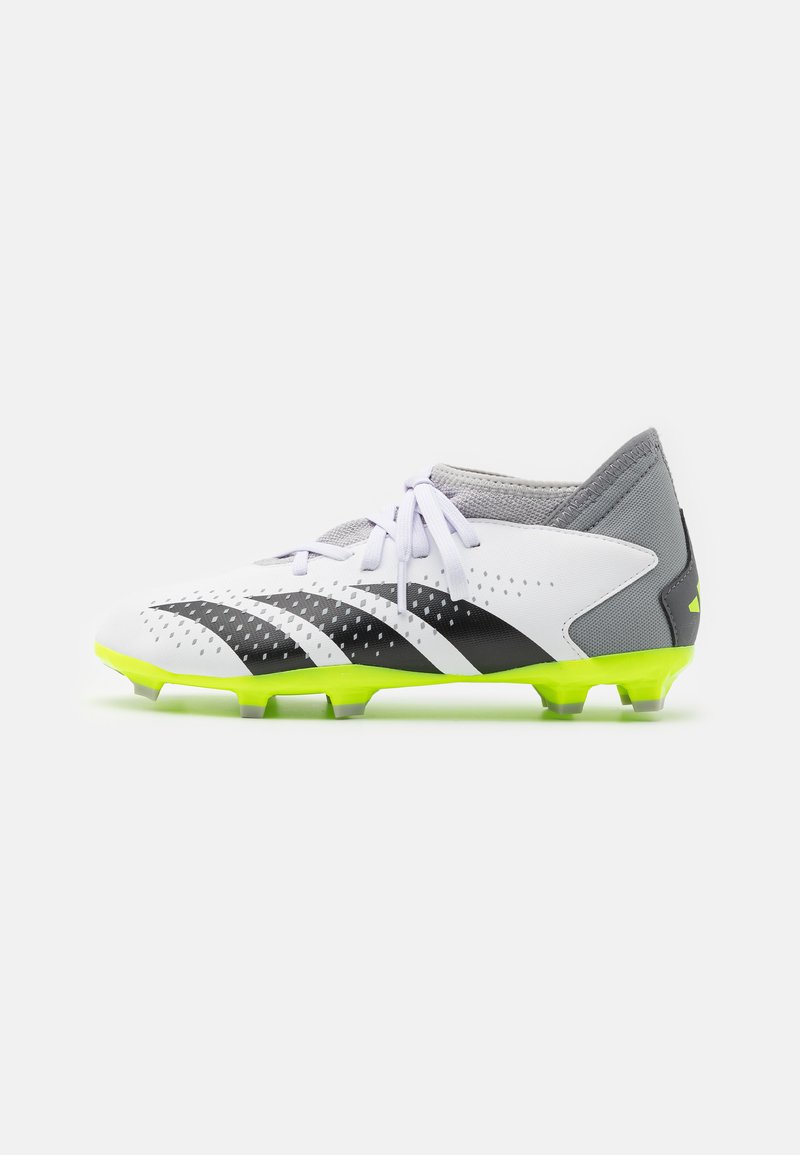 adidas Performance PREDATOR ACCURACY 3 - Voetbalschoenen voor harde ondergrond - footwaer white/core black/lucid lemon