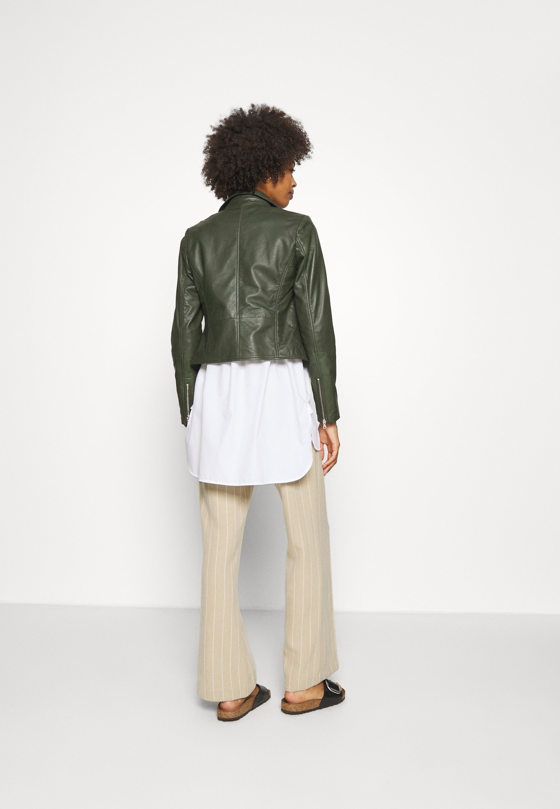 FABIENNE Leren jas green FABIENNE Leren jas green