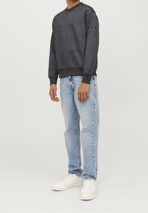 JJKEY SPORTY LOOSE CREW - Sweatshirt - asphalt