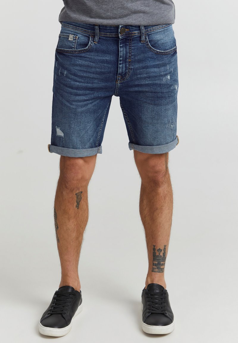 11 Project PRNARVIK REGULAR FIT - Kratke hlače od trapera - denim middle blue