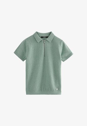 Next SHORT SLEEVED BUBBLE TEXTURE-REGULAR FIT - Polo - minerals