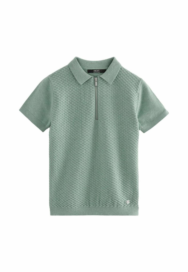 Next - SHORT SLEEVED BUBBLE TEXTURE-REGULAR FIT - Polo majica - minerals, Povečajte