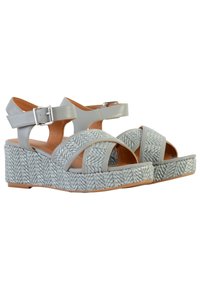 Divine Factory Sandales à plateforme - bleu