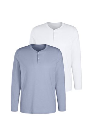 2 PACK - Langarmshirt - hellblau   weiß