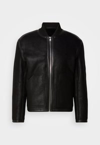 MAFERO - Usnjena jakna - black