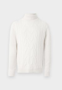 Hackett London CABLE ROLL NECK - Pulóver - off white