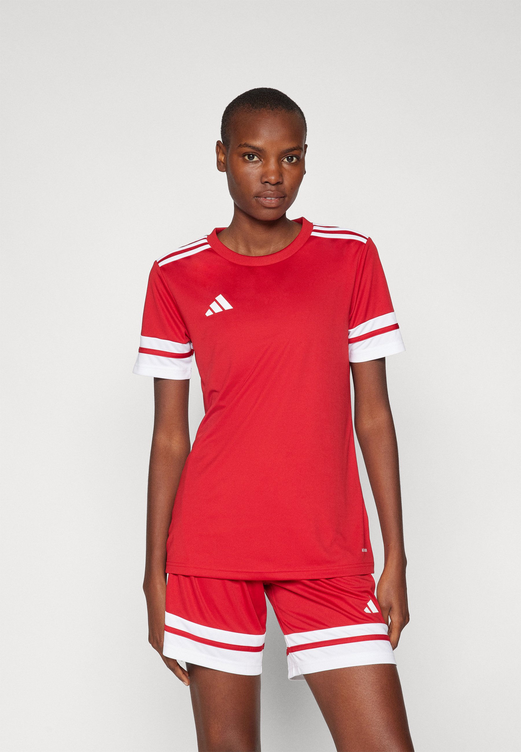 売れ筋商品|||アディダス Tシャツ レディース トップス SQUADRA25 SHORT SLEEVE - Sports T-shirt - team power red/white adidas Performance SQUADRA25 SHORT SLEEVE - T-shirt de sport