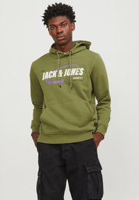 Jack & Jones - Sportinis megztinis - olive branch Miniatiūros vaizdas 1