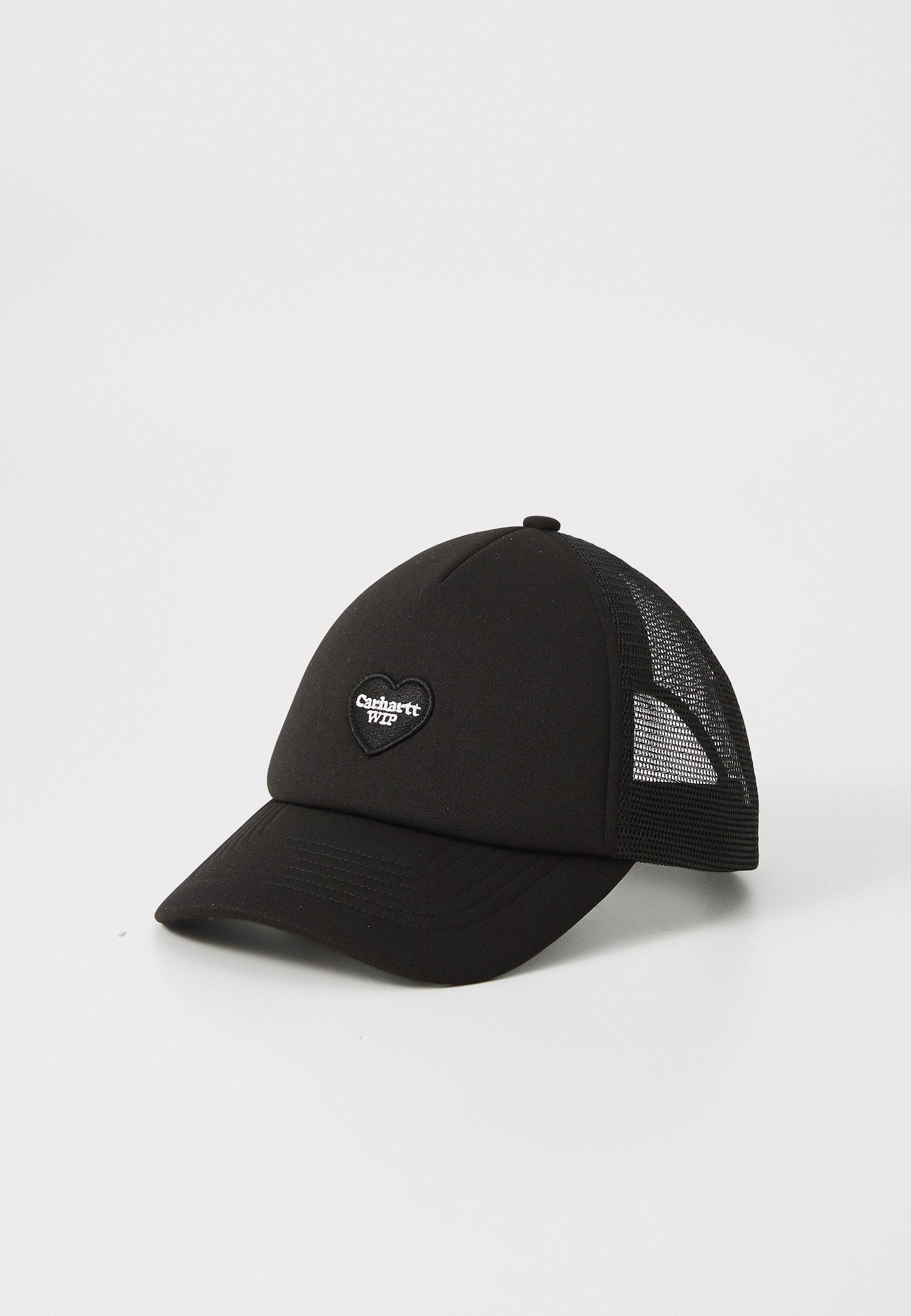 [CARHARTTWIP] HEART PATCH TRUCKER CAP ★人気★ Carhartt WIP Heart Patch Trucker Cap Black | Cultizm