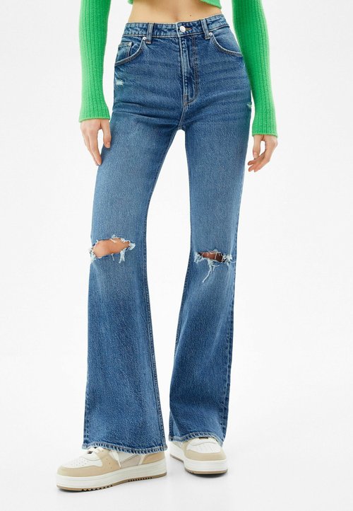 Jean Pour Femme Tendance Bootcut Extensible Stadeke Jeans évasé Taille