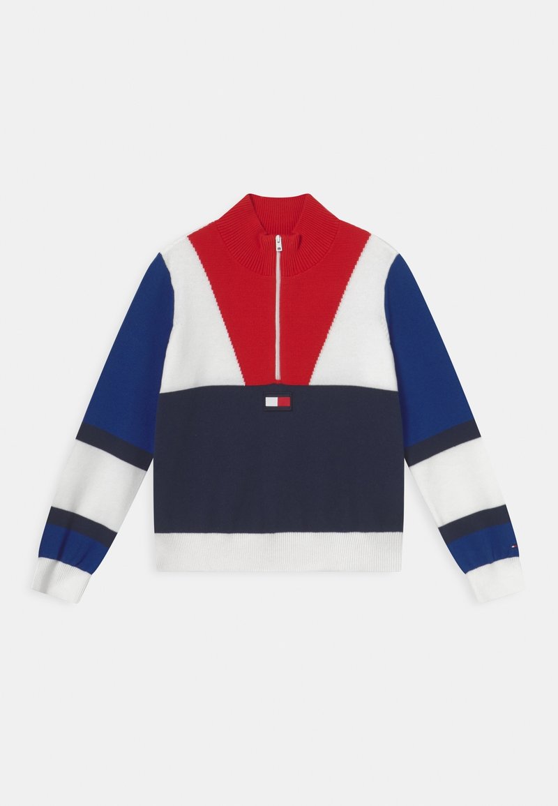 Tommy Hilfiger HALF ZIP - Strickpullover - regal navy