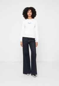 Guess Jeans SCRIPT - Felpa - pure white