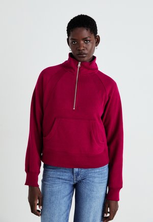 HALF ZIP - Collegepaita - beet red
