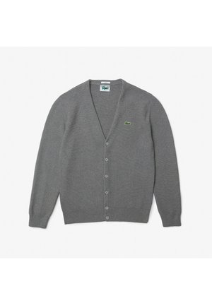 Strickjacke - mottled grey