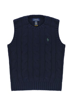 GILET CON PONY - Maglione - blu