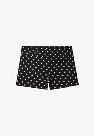 Stradivarius, POLKA DOT MINI SHORTS - Shorts - black