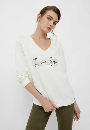 Sweatshirt - white gemstones