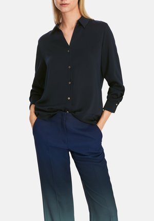 Button-down blouse - midnight blue