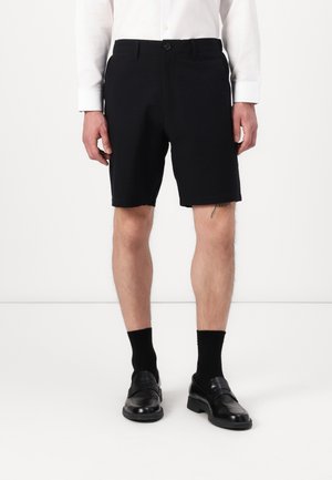 Selected Homme SLHREGULAR KARL SEERSUCKER - Šortai - black