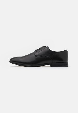LEATHER - Stringate eleganti - black