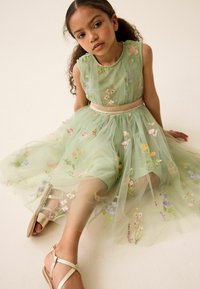 Next STANDARD - Koktailové šaty/večierkové šaty - green floral embroidered