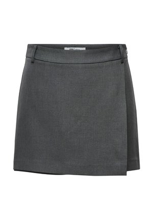 ONLY, ONLLINDA HW MEL SKORT TLR NOOS - Buksenederdel - dark grey melange