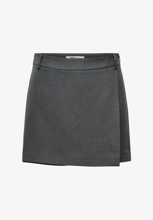 ONLY, ONLLINDA HW MEL SKORT TLR NOOS - Buksenederdel - dark grey melange