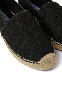 KARL LAGERFELD KAMINI ORCHIDEEN - Háncstalpú vászoncipők - black