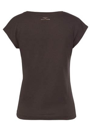 Triko s potiskem - dark brown