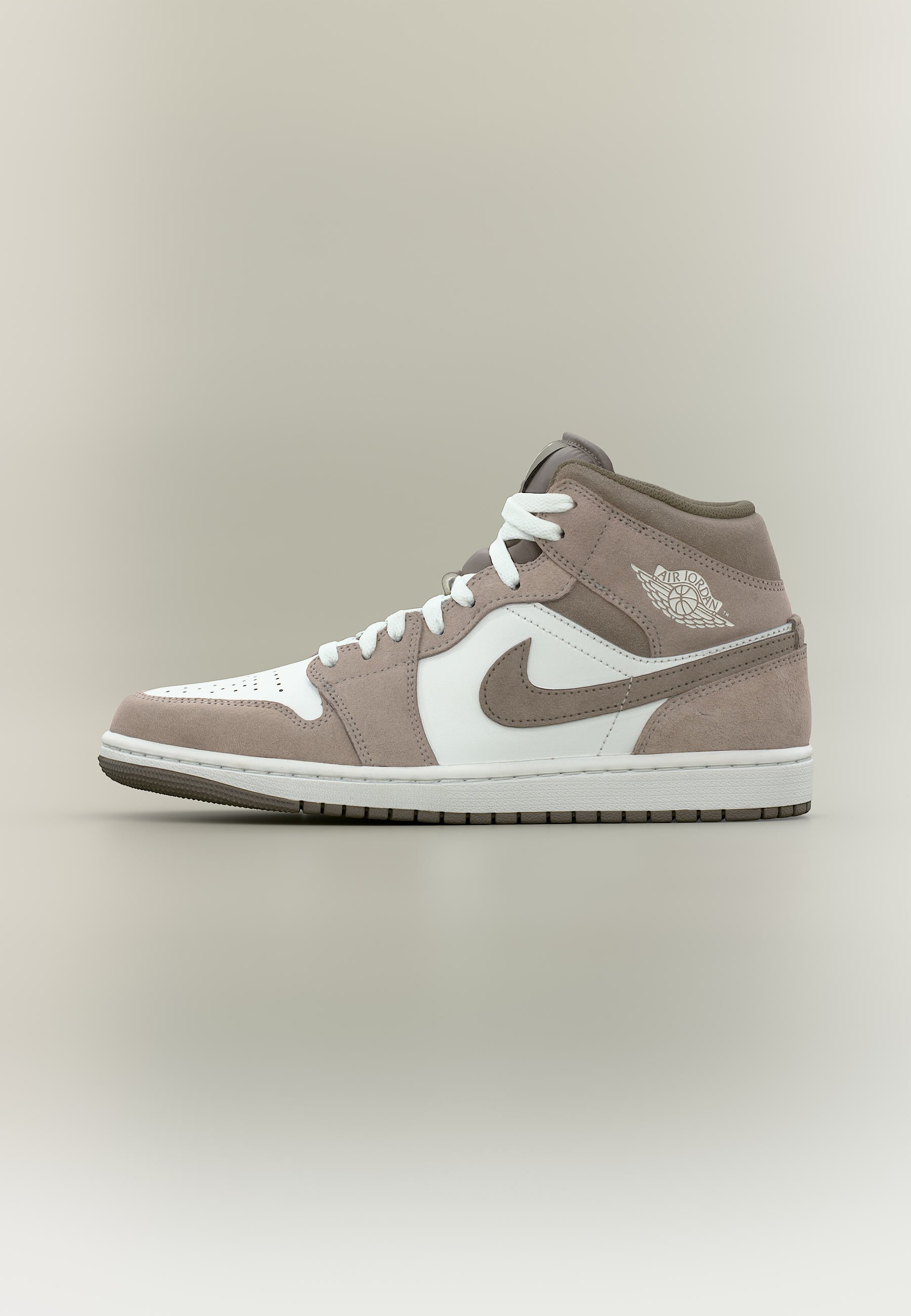 AIR JORDAN 1 MID UNISEX - Vysoké tenisky - enigma stone/olive grey/summit white