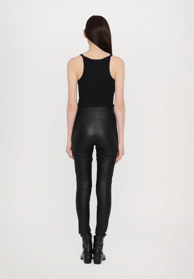 STUDIO ID GIGI STRETCH LEGGINGS - Skindbukser - black