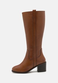 Anna Field LEATHER - Høje støvler/ Støvler - cognac - Zalando.dk
