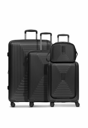 4-ROLLEN SET  - Luggage set - black metallic